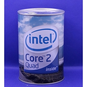 CPU Intel インテル ４５万円貯まる 貯金箱 未使用品！ intel core2Quad の画像1