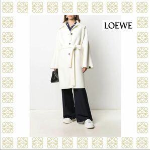 【利益なしのため値下げ不可】LOEWE ロエベ　ウールカシミヤコート