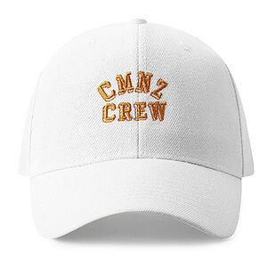 ユニセックス 男女兼用 ロゴ刺繍 ボールキャップ ベースボールキャップ オールシーズン UNISEX BALLCAP BASEBALL CAP CMNZ ホワイト