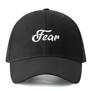 ユニセックス 男女兼用 ロゴ刺繍 ボールキャップ ベースボールキャップ オールシーズン UNISEX BALLCAP BASEBALL CAP Fear