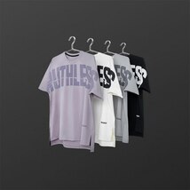 【送料無料】TAIGER Tシャツ RUTHLESS グレー Lサイズ☆トレーニング ジムウェア_画像8