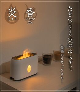 値下げ 新品 THANKO C-LFH21W 揺れる炎をおうちで楽しむ 「ミストでTAKIBI」サンコー