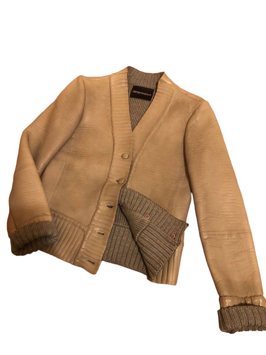 ラッピング不可】 新品・未使用 EMPORIO ARMANI ニットジャケット