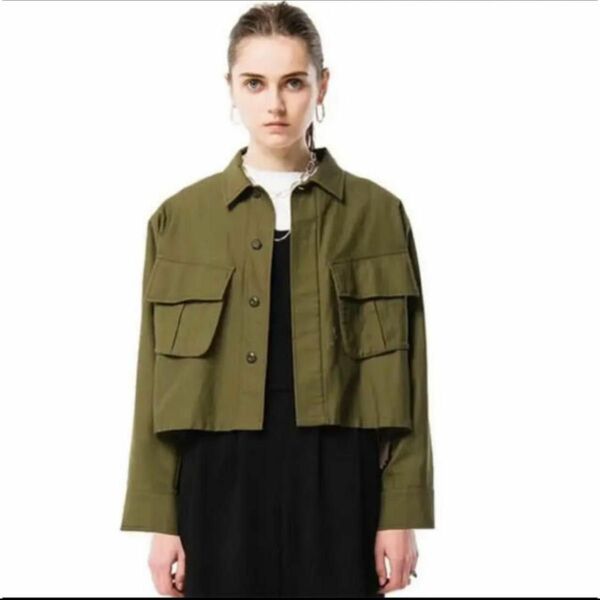 ＜CLANE＞MILITARY SHORT SHIRT JACKET