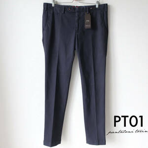  new goods PT01pi- tea Zero One men's stretch chinos skinny slim pants PT TORINO dark blue dark navy 54 3XL 4L size 