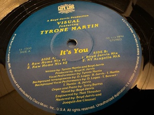 12”★Visual Featuring Tyrone Martin / It's You / Boyd Jarvis / ディープ・ヴォーカル・ハウス！