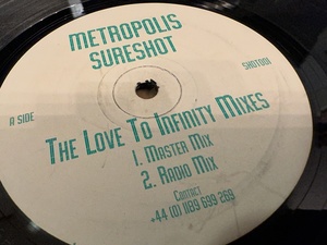 12”★Metropolis / Sureshot / Release Me (The Love To Infinity Mixes) / ディスコ・ヴォーカル・ハウス！