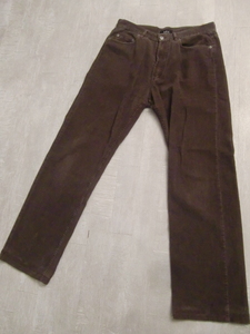  free shipping 90*s France made OLD APC corduroy pants W30(M size corresponding W80cm) Work a- kai vintage A.P.C. 90 period VINTAGE