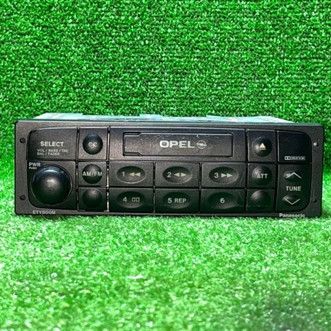 OPEL 旧車 カセット プレイヤー CQ-LY8450A C31 00 100 ETY800M テープデッキ オーディオ 1DIN 現状品