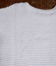 GU 袖口と裾が可愛い セーター　ホワイト　サイズ140_画像6