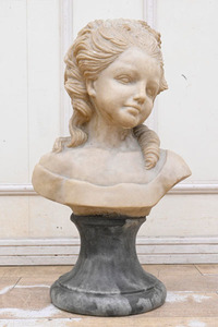 KA07 石製 石像 置物 飾り物 オブジェ 女性 女の子 デッサン 学校 引き取り大歓迎