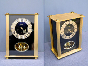 EZ30 未使用 保管品 当時の高級時計 レトロ シチズン 置き時計 置時計 ゴールド 金 リズム時計 ロココ調