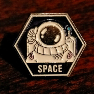 ピンバッチ　　六角SPACE　宇宙飛行士　宇宙　NASA　JAXA　　ピンバッジ