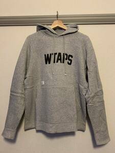 送料無料★Wtaps★DESERT STORM★ロゴスウェットパーカー★グレー★Mサイズ★