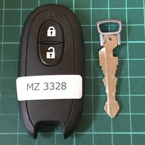 MZ 3328 マツダ スズキ 純正 007YUUL0212 スマートキー キーレス 2つボタン パレットワゴンR ラパン AZワゴン フレア等 日産