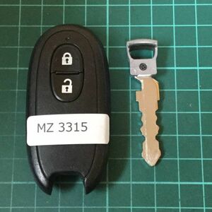 MZ 3315 マツダ スズキ 純正 007YUUL0212 スマートキー キーレス 2つボタン パレットワゴンR ラパン AZワゴン フレア等 日産