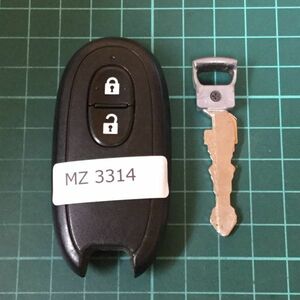 MZ 3314 マツダ スズキ 純正 007YUUL0212 スマートキー キーレス 2つボタン パレットワゴンR ラパン AZワゴン フレア等 日産