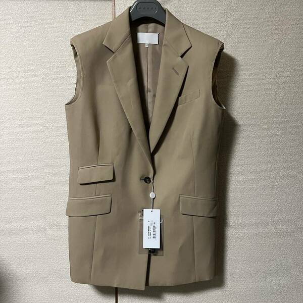 新品 MAISON MARGIELA メゾンマルジェラ ジャケット カットオフ ベスト ジレ　ベージュ 36