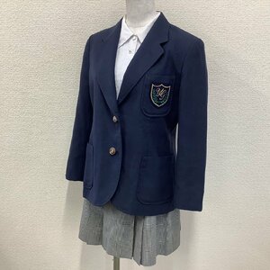 (Y)I665 (中古) 山形県 山形学院高校 旧制服 3点セット /希少/小さめ/155A/W66/ブレザー/スカート/ブラウス/ONUMA/冬服/制服/私立/学生服