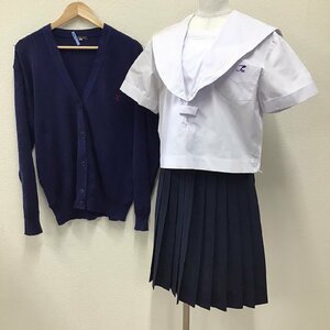 O469 (中古) 兵庫県 高砂南高校 (旧制服) セーラー服 上下3点セット /指定品/6/W63/TAKASAGO/半袖/夏服/夏用/中学校/高校/女子学生/学生服