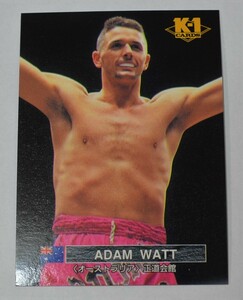 送料84円　K-1 ●ADAM WATT アダム・ワット●格闘技　トレーディングカード　6,5㎝×9㎝　美品