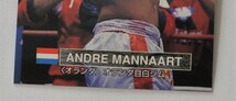 送料84円　K-1●ANDRE MANNAART アンドレ・マナート●格闘技　トレーディングカード　6,5㎝×9㎝　美品_画像2