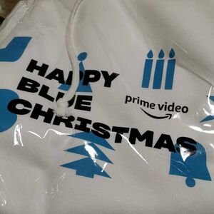 非売品 Amazon 激レア プライムビデオ パーカー Prime Video HAPPY BLUE CHRISTMAS