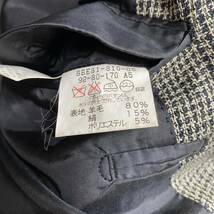 極上シルク素材!! バーバリーロンドン『紳士の正装』BURBERRY LONDON テーラードジャケット M A5 ノバチェック チェック 千鳥格子_画像7