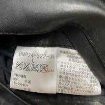 美品！ バーバリー ブラックレーベル 【希少Lサイズ 圧倒的高級感】Burberry Black Label 羊革 レザージャケット ファー キルティング L 黒_画像9