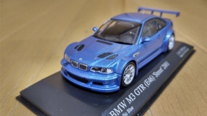 即決　PMA　ミニカーファン特注　BMW　M3　GTR　E46　Street　2001　限定　メタリックブルー　1/43　絶版　レア