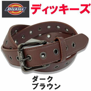 ダークブラウン 濃茶 Dickies ディッキーズ 368 シングルピン ベルト