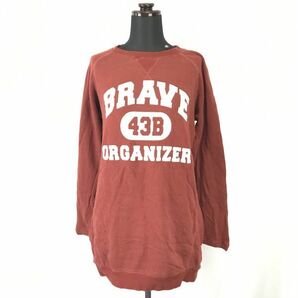 BEAMS HEART★長袖/スウェットワンピース【women’s size -1/赤茶/reddish brown】◆BH199の画像1