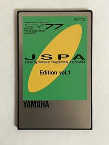 [ prompt decision * postage included ]YAMAHA SY77 JSPA Edition vol.1 VOICE DATA CARD VC7705