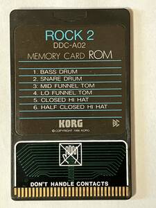 【即決・送料込み】KORG DDC-A02 ROCK 2 DDD-1 ROM