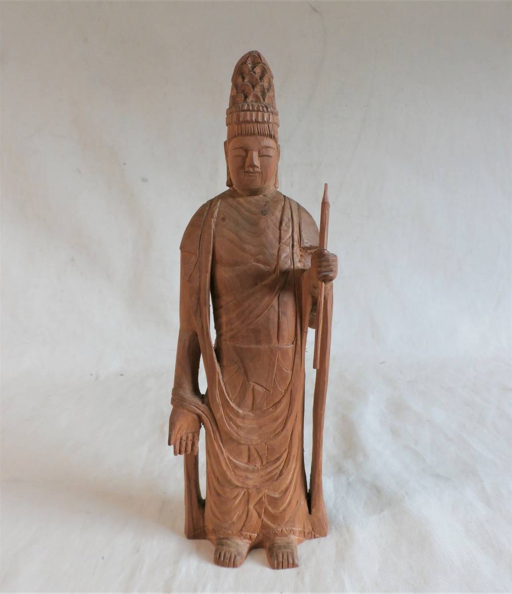 仏像天然木製細工彫刻佛教美術木彫りの仏像M 増益延命仏像| JChere雅虎