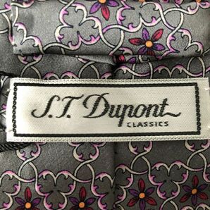 【S.T.Dupont】新品・未使用ネクタイ　花柄