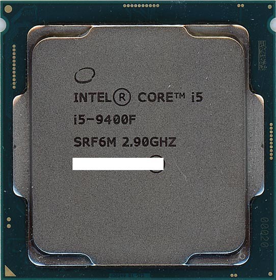 Intel i5 9400F CPU単体 中古 PCパーツ PC/タブレット 家電・スマホ・カメラ 流行に