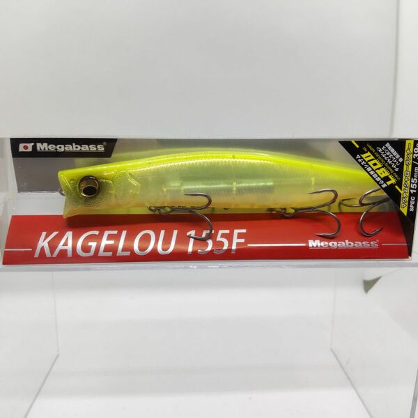 メガバス (Megabass) ルアー KAGELOU (カゲロウ) 155F スケルトンチャート