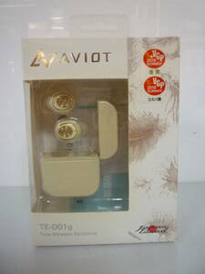 50109-3　AVIOT　トゥルーワイヤレスイヤホン　TE-D01g　True Wireless Earphone　アイボリー