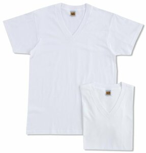 [グンゼ] インナーシャツ G.T.HAWKINS BASICPACKT-SHIRT 綿100% VネックTシャツ 2枚組 HK10152 メン