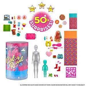 バービー(Barbie) カラーリビール! みずで色マジック パーティー ドール&アクセサリーセット サプライズトイ 【6才~】 GRK14