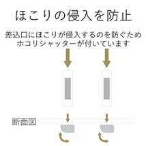 エレコム 電源タップ 見せるインテリア roo't(ルオット) 丸型 4個口 1.5m ブラック AVT-D4-2415BK_画像7