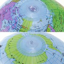 CCINEE ビーチボール地球儀 知力育て＆お洒落なおもちゃ 英語併記付きの地球風船/バルーン 地球儀 グローブボール 空気入れのおもちゃ 撮影_画像7