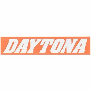 デイトナ バイク ステッカー ブランドロゴ DAYTONA 角型 150×30mm オレンジ/白文字 21259