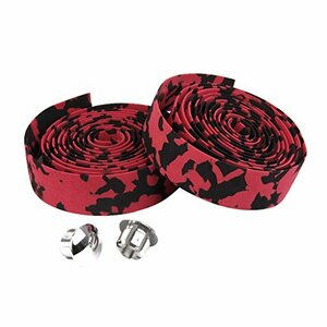  bicycle bar tape handlebar tape left right 2 piece set Steering wheel grip black .. red 