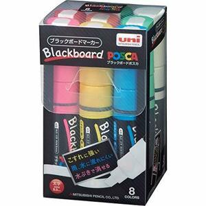 Mitsubishi Pencil Pen Blackboard Posca Bold 8 Color PCE2508K8C