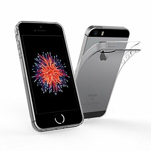 Simpeak iPhone SE 対応 ケース Apple iPhone SE 5 5s 適応 クリア保護カバー TPU 耐衝撃バンパー アン