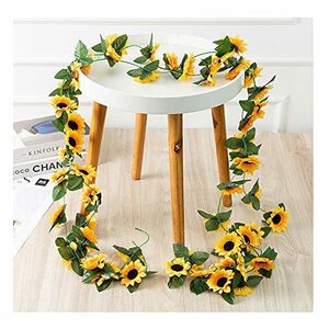  artificial flower interior sunflower wall decoration flower .. not flower Galland Mukou . coffee shop / super / tea ./ home . applying 2.5 meter DIY human work equipment ornament .. flower 