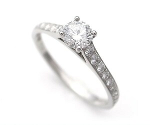 Van Cleef &amp; Arpels Romance Solitaire Dialing 0.32ct D VVS2 EX Pt950 [Бывшее в употреблении]