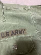 US army 50s COTTON SATEEN UTILITY SHIRT vintage米軍　ミリタリーシャツ50年代コットンサテンユーティリティシャツ_画像4